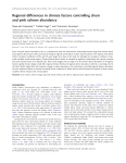 Regional differences in climate factors controlling