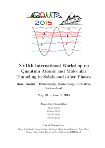 XVIIth International Workshop on Quantum Atomic and Molecular