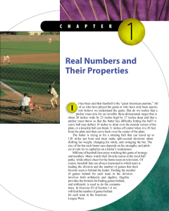 Real Numbers and Their Properties
