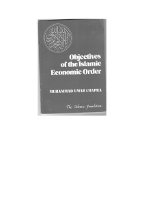 Objectives of the Islamic Economic Order