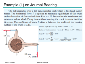 Example (1) on Journal Bearing