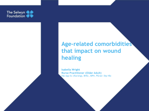 Age-related comorbidities that impact on wound healing