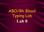 ABO/Rh Blood Typing Lab