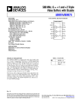 AD8074/AD8075 500 MHz, G = +1 and +2 Triple