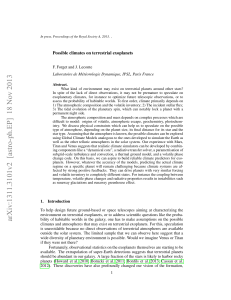 Possible climates on terrestrial exoplanets