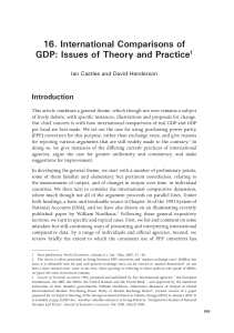 International Comparisons of GDP: Issues of - ANU Press