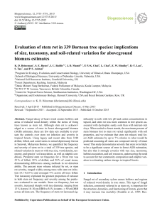 Evaluation of stem rot in 339 Bornean tree species