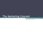 The Marketing Concept - Nutley Public Schools