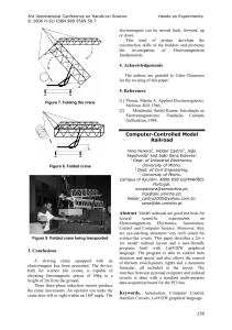 3. Conclusions 4. Acknowledgements 5. References Computer