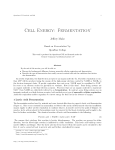 Cell Energy: Fermentation