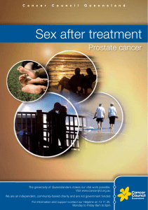 Sex after treatment
