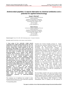 Antimicrobial peptides: A natural alternative to chemical antibiotics