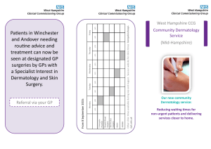 Patients in Winchester and Andover needing routine advice and