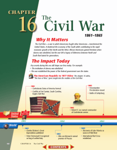 Chapter 16: The Civil War, 1861-1865