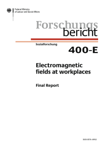 Electromagnetic fields at workplaces