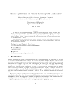 Almost Tight Bounds for Rumour Spreading with Conductance