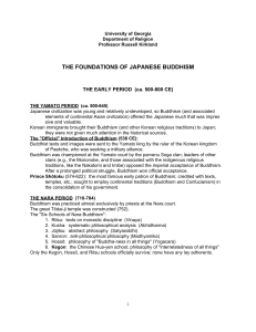 The Foundations Of Japanese Buddhism