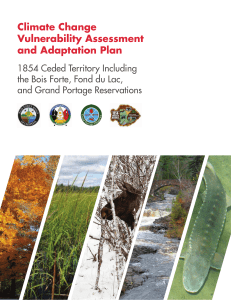 Climate Change Vulnerability Assessment and Adaptation Plan