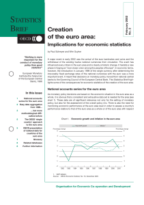 STATISTICS BRIEF Creation of the euro area