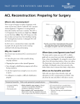 ACL Reconstruction: Preparing for Surgery