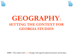 SETTING THE CONTEXT FOR GEORGIA STUDIES