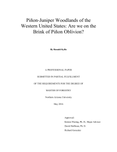 Piñon-Juniper Woodlands of the Western United States: Are we on