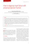 How to diagnose heart failure with preserved ejection fraction