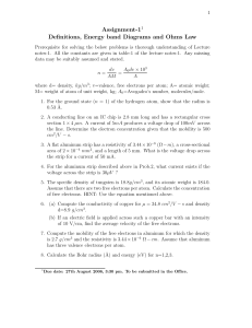 Assignment-11 Definitions, Energy band Diagrams