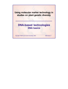 DNA basics - Crop Genebank Knowledge Base