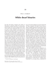 White dwarf binaries