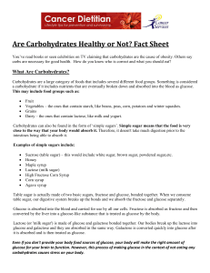 Are Carbohydrates Healthy or Not? Fact Sheet