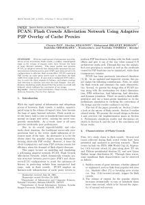 FCAN: Flash Crowds Alleviation Network Using Adaptive P2P