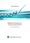 Human Endogenous Control Gene Panel