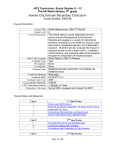 HCS Secondary Curriculum Document