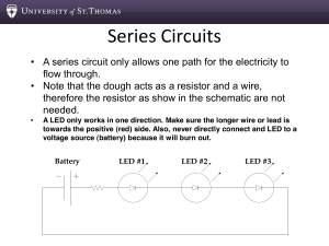 Series Circuits - University of St. Thomas