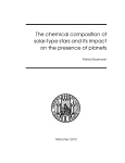 The chemical composition of solar-type stars and its impact on the