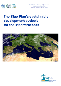 The Blue Plan`s sustainable development outlook for the