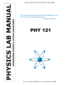 PHY 121