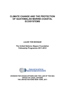 climate change and the protection of guatemalan marine