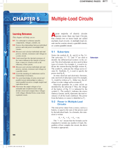 Multiple-Load Circuits CHAPTER 5