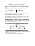 Pedigrees and Autosomal Inheritance - Emery