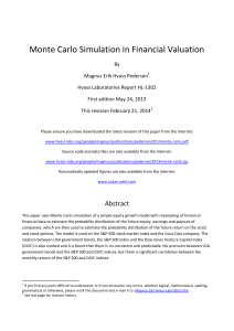 Monte Carlo Simulation in Financial Valuation
