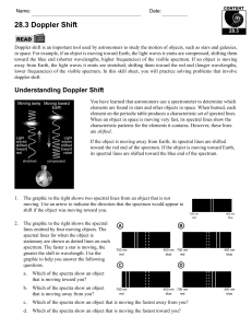 28.3 Doppler Shift