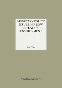Monetary policy issues in a low inflation