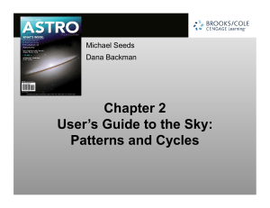 Chapter 2 User`s Guide to the Sky: Patterns and Cycles
