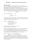 appendix 2 - exponential notation and logs