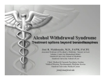 Alcohol Withdrawal Syndrome - American College of Medical
