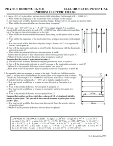 physics homework #145 electrostatic potential