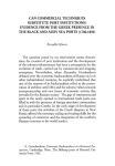 Evidence from the Greek presence in the Black and Azov sea ports