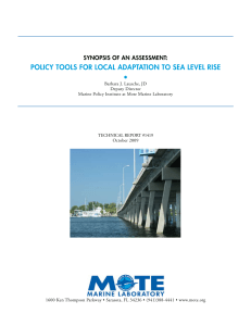 Policy Tools for Local Adaptation to Sea Level Rise